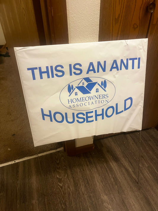 HOA Yard Sign